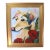 Bold Impressionist Collie Dog Painting Including the Antiqued Gold Wood Frame For Sale