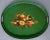 Antique 19th century French tole tray with in bright green with later Mid-Century decal of fruit and vegetables. Rolled...