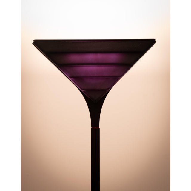 Black Italian Quality in Light Halogen Floor Lamp by F.lli Martini, 1980s For Sale - Image 8 of 10