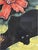 Art Deco Billy Seay Black Panther Tropical Painting in Black Frame For Sale - Image 3 of 11
