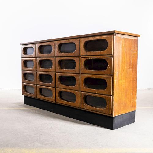 Small Oak Apothecary with 16 Drawers, 1930s For Sale - Image 10 of 10