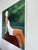 Bottle Green "Lake View" Modern Original Oil Painting, by Jennifer Hohlfelder For Sale - Image 8 of 10