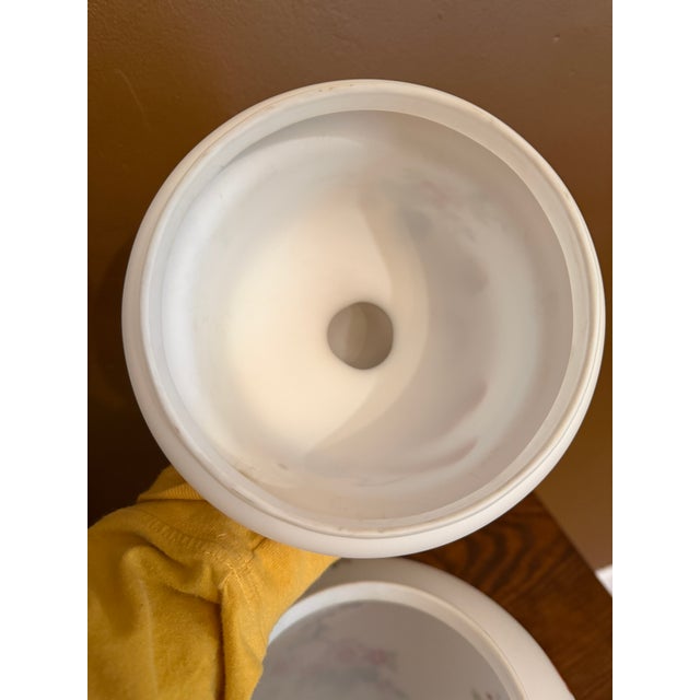 Glass Large Vintage Italian Satin Glass Chinoiserie Ginger Jar For Sale - Image 7 of 16