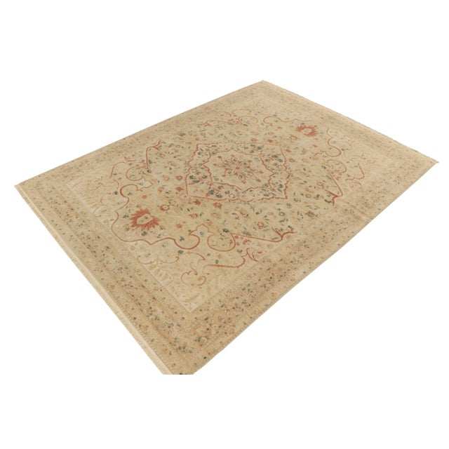 Marking an exquisite take on an antique Tabriz Persian rug style of the late 19th century is a 9x12 all wool rug from our...