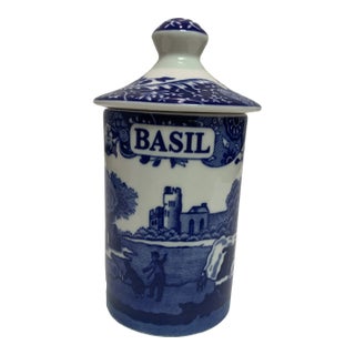 1990s Spode Basil Spice Jar For Sale