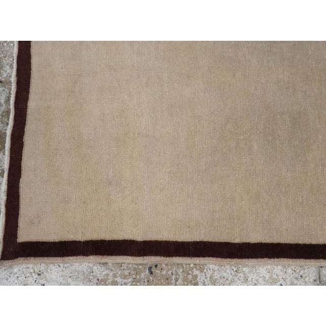 Mid 20th Century Galerie Shabab Collection Mid-20th Century Turkish Oushak Throw Rug For Sale - Image 5 of 8