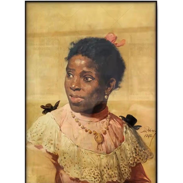 Mademoiselle S Nabou Adolphe Yvon Canvas Print high quality canvas print 12”x17.5”