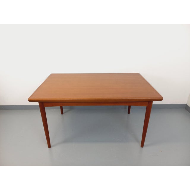 Wood Vintage Scandinavian Rectangular Teak Dining Table with Extensions from Dyrlund, 1960s For Sale - Image 7 of 18