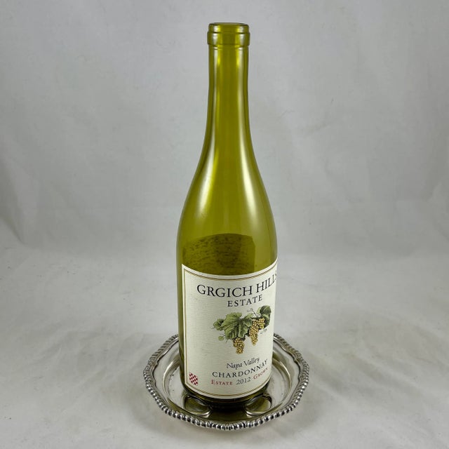 Traditional Tiffany & Co. New York Silver Plate Wine Bottle Coaster With Liner Insert For Sale - Image 3 of 11