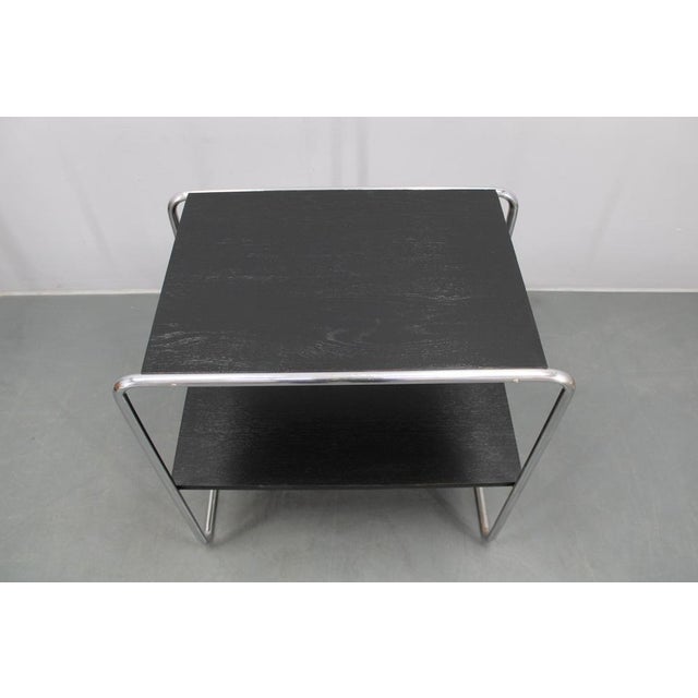 Marcel Breuer Bauhaus Model B12 Tubular Console Table attributed to Marcel Breuer, Former Czechoslovakia, 1930s For Sale - Image 4 of 18