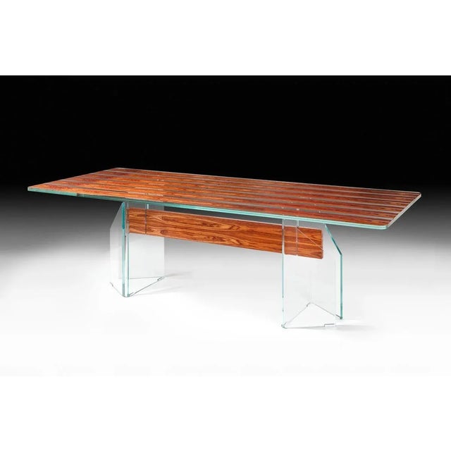 Not Yet Made - Made To Order Italian Table Parigi in Glass and Bois De Rose from VGnewtrend For Sale - Image 5 of 9