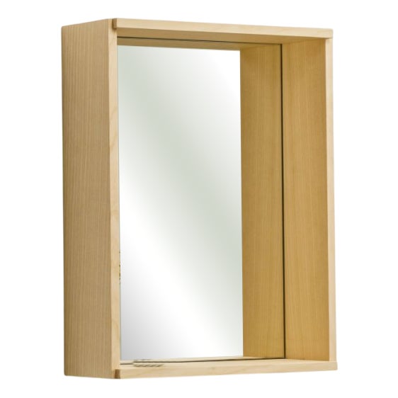 Campo Minimalist Wall Mirror in Ash by Filipe & Viricel For Sale