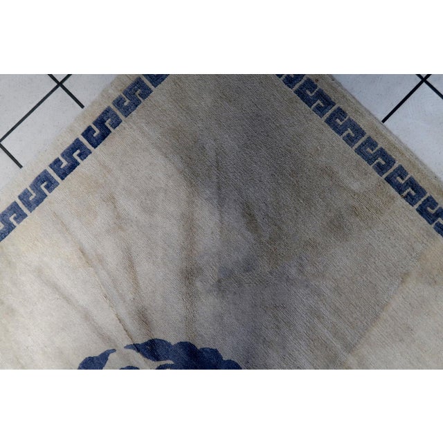 1970s 1970s Handmade Vintage Tibetan Khaden Rug 4.8' X 6.1' (147cm X 187cm) For Sale - Image 5 of 13