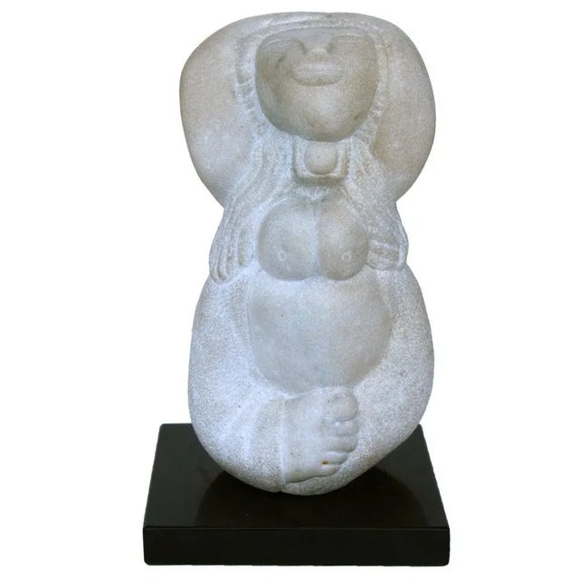 Stone Carving Monogrammed, Dated 1979 For Sale - Image 11 of 11