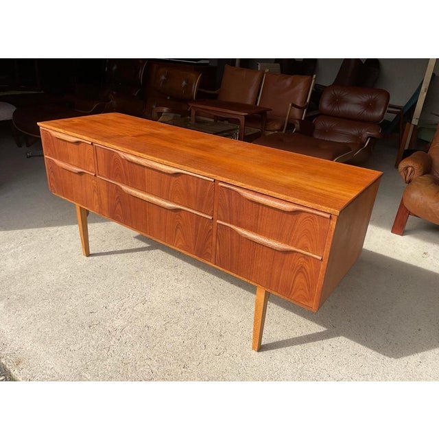 Mid-Century Modern Sideboard with Drawers attributed to Frank Guille for Austinsuite For Sale - Image 3 of 14