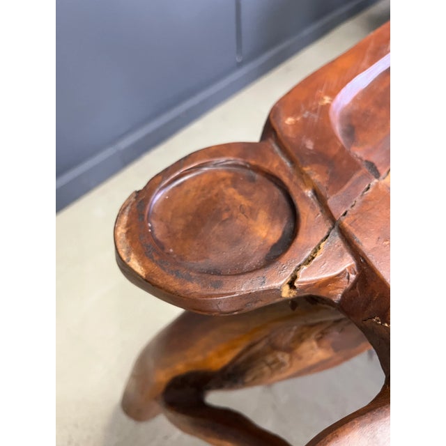 Large Olive Tree Root Chair Set, 1960s , Set of 5 For Sale - Image 9 of 18