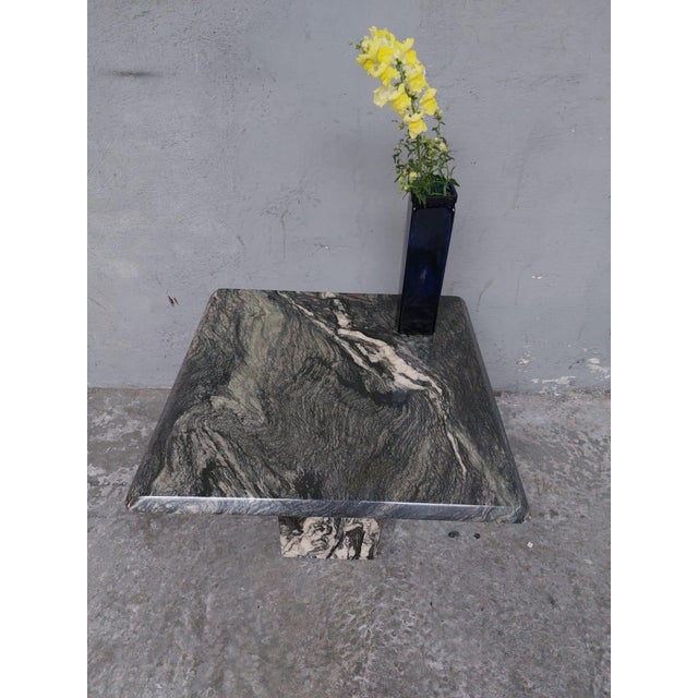 Grey Marble Coffee Table, 1980s For Sale - Image 14 of 18