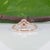 Pink Aaa Padparadscha Sapphire Ring With Earth-Mined Diamond Accents: Solid 14k Gold, Size 6.75 For Sale - Image 8 of 9