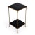 2020s Imogen Iron & Granite Accent Table, Black For Sale - Image 5 of 7