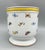Vintage Continental Porcelain Cachepot Planter – Heinrich Germany Floral With Yellow Band - French Country/ Spring / Easter For Sale - Image 10 of 11