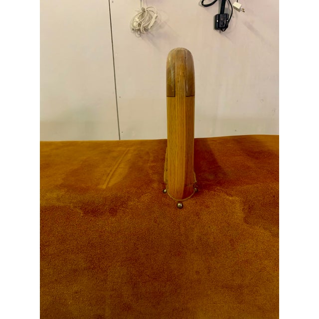 Mid-Century Modern Vintage Gymnastic Pommel Horse, Danish, Suede, Pine, Athletic, Vaulting, c.1960 For Sale - Image 3 of 9