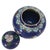 Metal Vintage Chinese Cloisonné Floral Ginger Jar, Cobalt Blue, 3.5" For Sale - Image 7 of 9