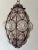 1 of 3 Big Mid-Century Seguso Murano Amethyst Blown Bubble Lantern Chandelier For Sale - Image 10 of 10