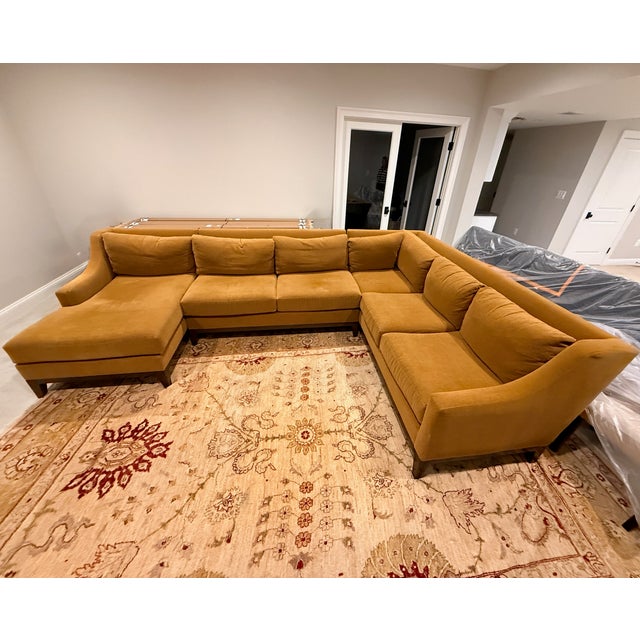 Stewart Furniture Mohair Sectional For Sale In Washington DC - Image 6 of 15