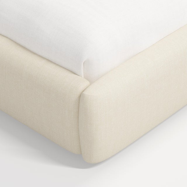 Stoffer Home x Cloth & Company Marisa Platform Bed in Relaxed Linen Cream - Queen For Sale In Chicago - Image 6 of 7