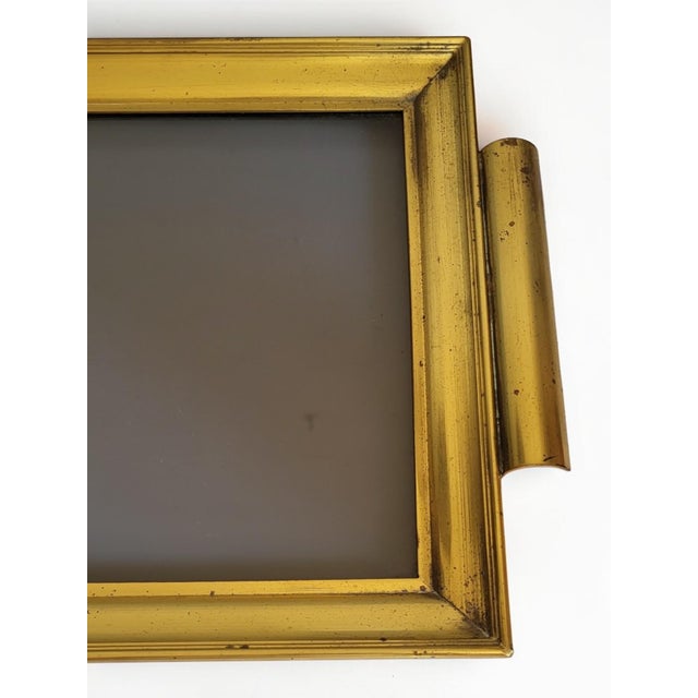 Metal Hollywood Regency Brass Tray, 1960s For Sale - Image 7 of 11