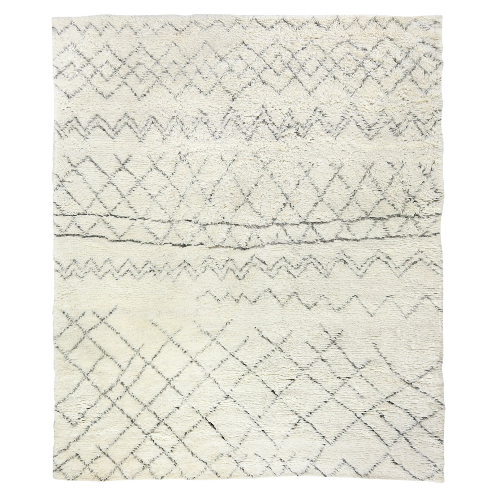 Weighton Ivory/Charcoal Hand knotted Wool Area Rug 6'x9' Chairish