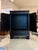 Asian-Inspired Black Wood Armoire/ Media Center, Vintage For Sale - Image 4 of 12