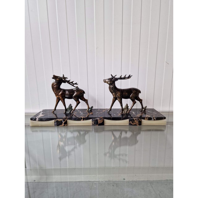 Deer Figurine in Brass For Sale - Image 5 of 6