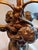 Bronze Antique Brass, Bronze, and Marble Cherub Bouillotte Lamp For Sale - Image 8 of 18