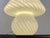 White Murano Glass Mushroom Table Lamp, 1980s For Sale - Image 8 of 14