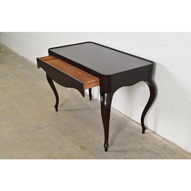 Barbara Barry for Baker Furniture French Regency Dark Mahogany Console or Side Table For Sale In South Bend - Image 6 of 14