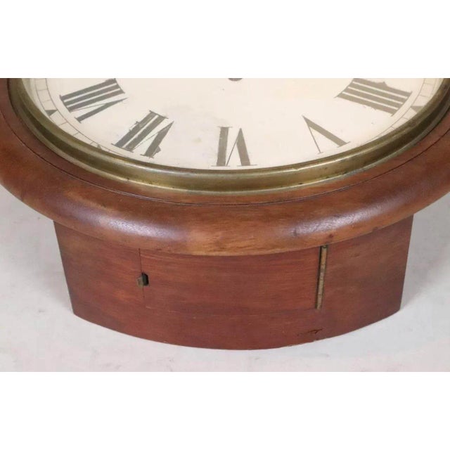 19th Century English Wall Clock For Sale - Image 4 of 6