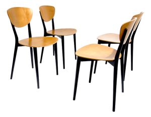 Vintage Swiss Chairs by Kurt Thut, 1953, Set of 4