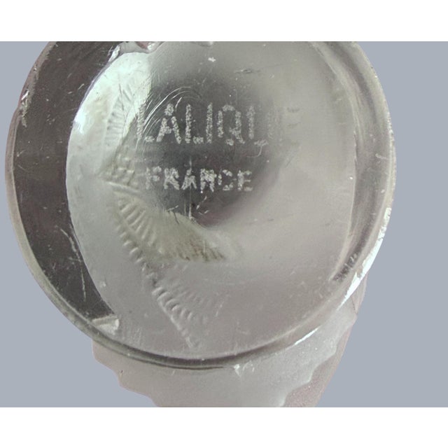 Vintage Lalique Crystal Owl Figurine-France Signed-Detailed Mold-Art Deco-Glass For Sale - Image 6 of 7