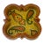 Mid-Century Italian Art Pottery Paisley Quatrefoil Ashtray or Trinket Dish For Sale