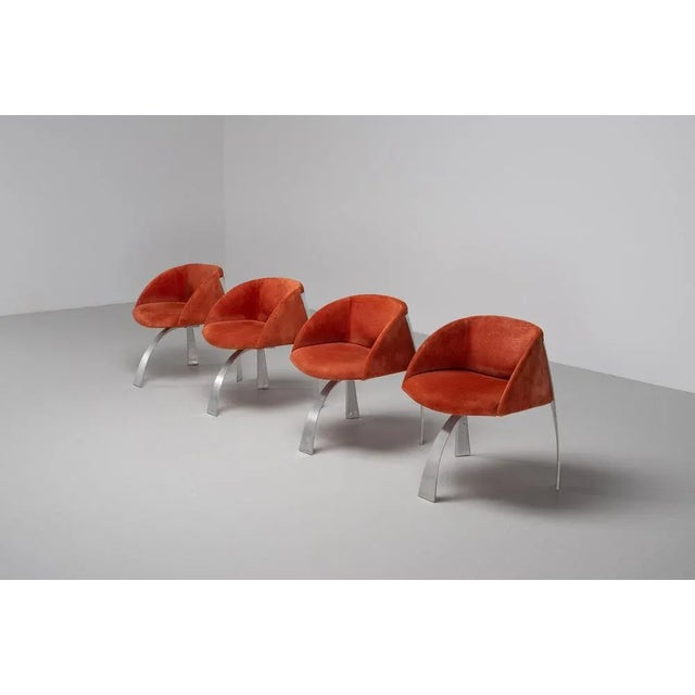 1970s P80 Dining Chairs by Giovanni Offredi for Saporiti, Italy, 1973, Set of 4 For Sale - Image 5 of 18