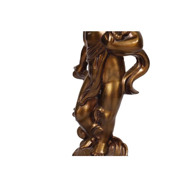 Bronze Plated Figural Compotier For Sale In Tampa - Image 6 of 12