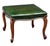 French Ottoman or Stool of Emerald Green Leather on Cabriole Legs For Sale - Image 9 of 15
