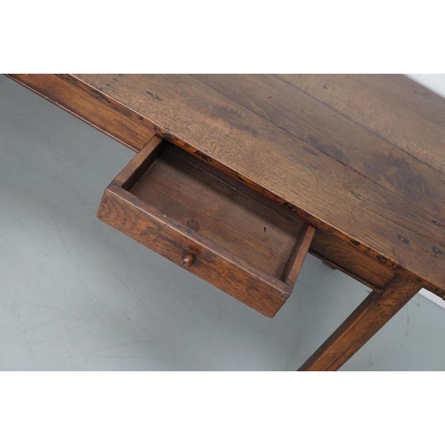Antique French Farmhouse Dining Table in Oak For Sale - Image 10 of 18