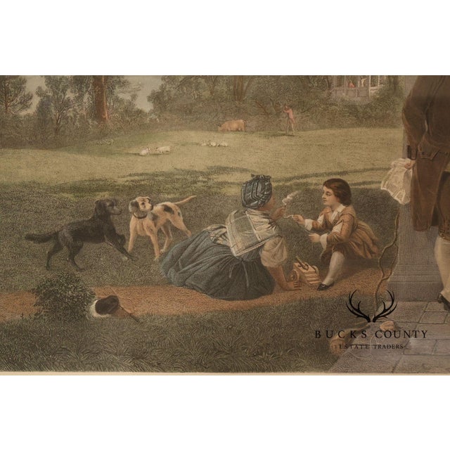 Brown The Home Of George Washington Colored Engraving After Thomas Oldham Barlow For Sale - Image 8 of 18