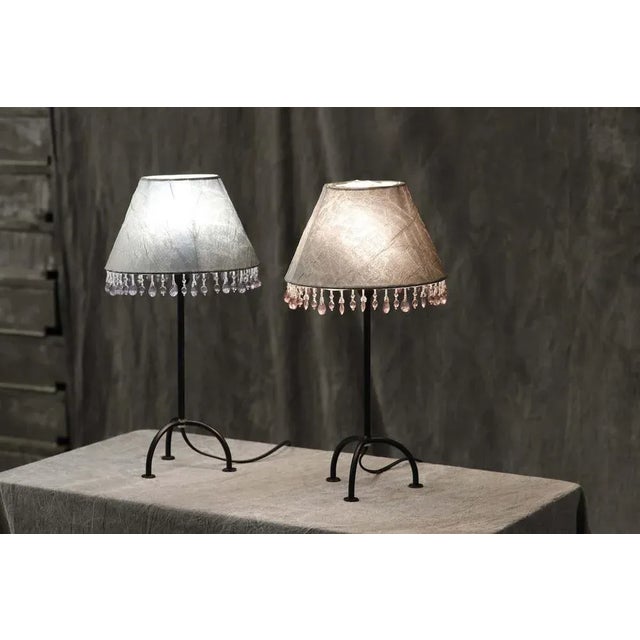 Metal Metropolight Table Lamps, Set of 2 For Sale - Image 7 of 9