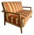 Mid Century Modern Stripe Loveseat by t.h. Robsjohn Gibbings for Widdicomb For Sale