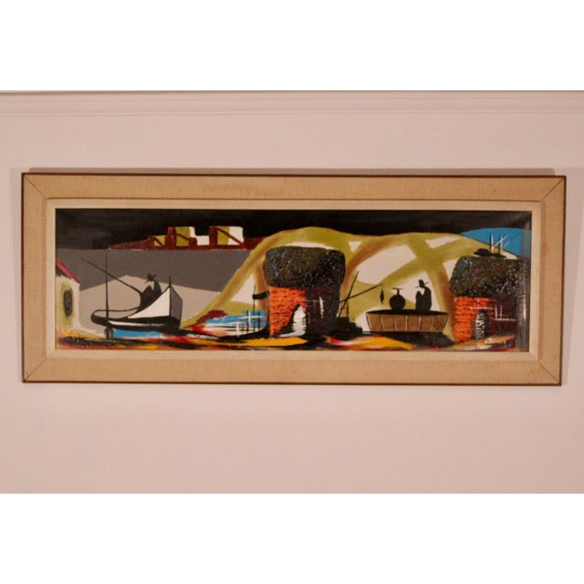 Mid-Century Modern Henryk Rolinsky, Frankrite, 1950s, Oil on Canvas, Framed For Sale - Image 3 of 18