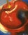 This delicious "Maraschino" cherry packs a big punch into its intimate size. This unique oil painting radiates fun and...
