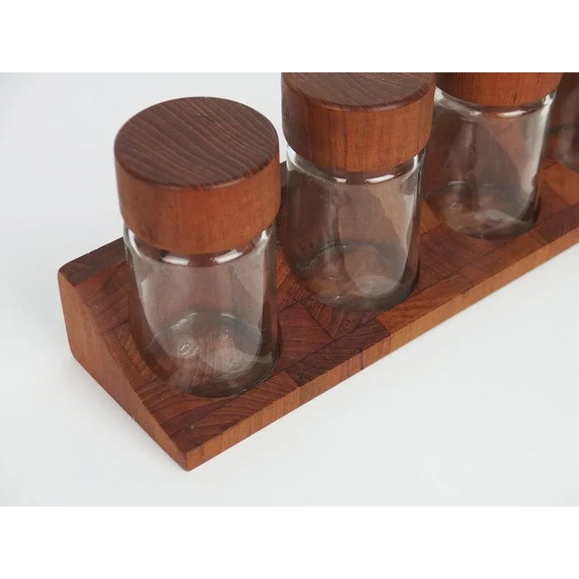 Teak Spice Rack from Digsmed, Set of 6 For Sale - Image 6 of 11